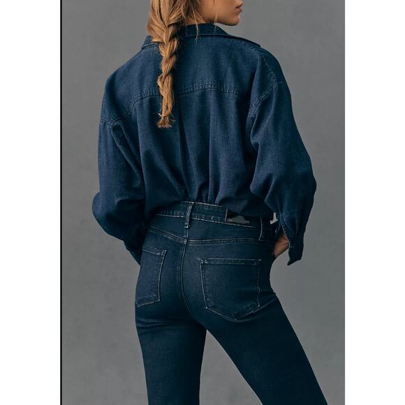 NWT PAIGE Laurel Canyon High-Rise Flare Jeans - 23 waist - Picture 3 of 6